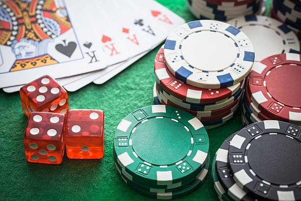 Baccarat table close-up